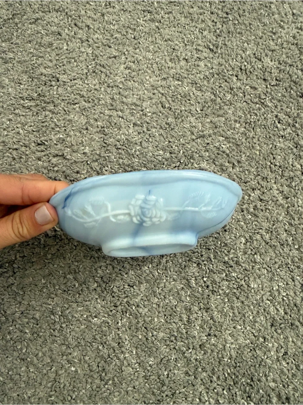 Vintage Avon Blue Soap Jewelry Dish